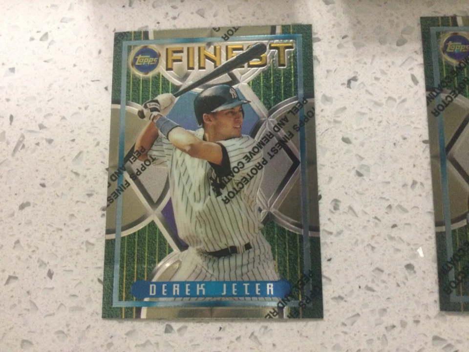 VINTAGE 1995 TOPPS FINEST UPDATE SET 221-330 JETER ,NOMO,JONES w coating - Image 4 of 4