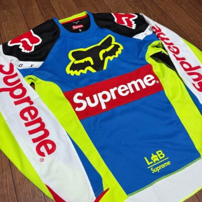 Supreme Fox Racing Moto Jersey Top S118 Size S Multicolor Supreme Fox Racing Moto Jersey Top S118 Size S Multicolor