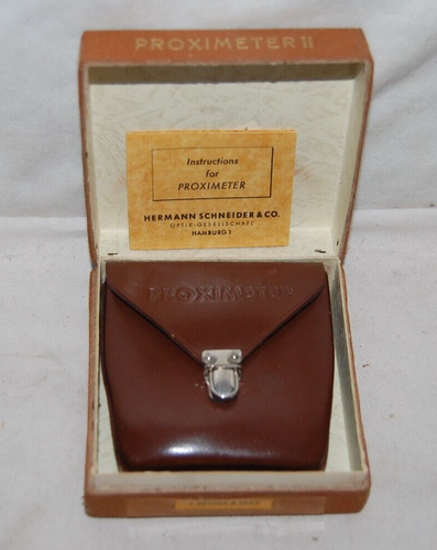 Hermann Schneider PROXIMETER  II  Close Up Lens Vintage Photography With Case + - Afbeelding 3 van 5