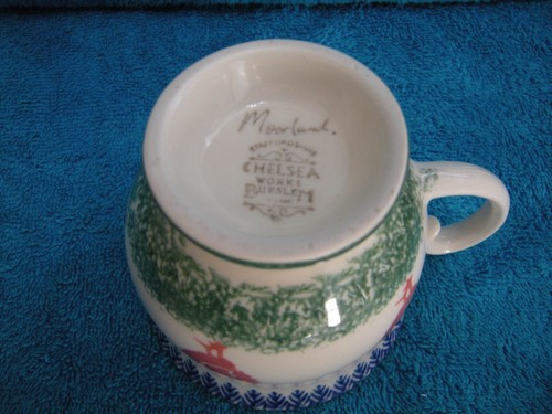 TWO X MOORLAND OF CHELSEA WORKS (BURSLEM) SPONGEWARE CUPS & SAUCERS. - Picture 9 of 9