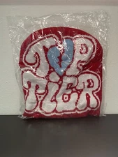 Top Tier Beanie NEW SEALED Red White Heart Unisex Knitted Hat Y2K