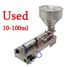 Used-110V Paste Liquid Oil Thin Food Filling Machine 10-100ml Stainless Steel