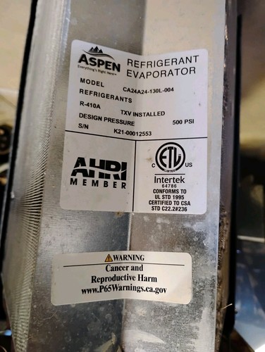 Hvac Aspen Evap Coil 2ton