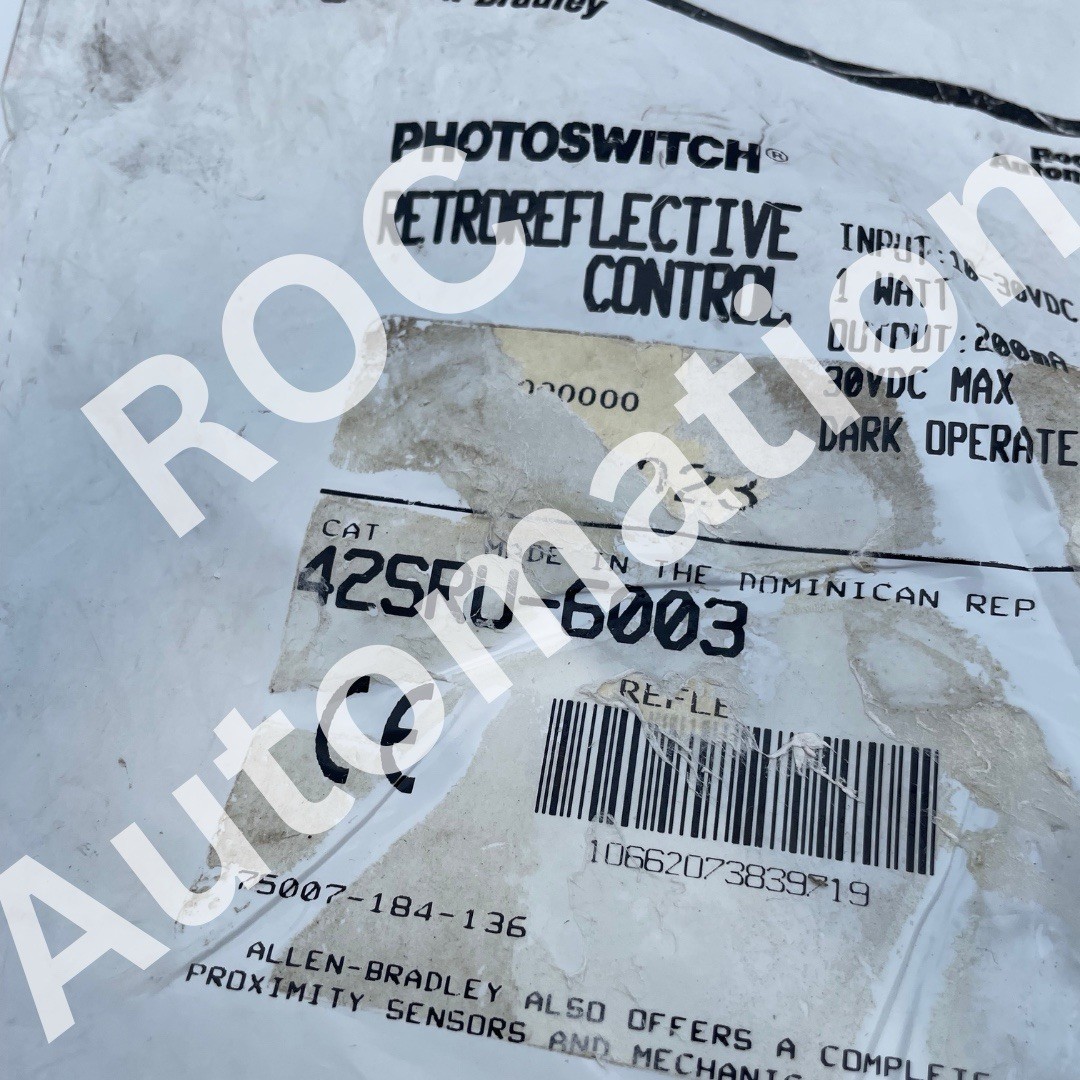 Sealed Pre-owned Allen-Bradley 42SRU-6003 Ser C Photoelectric Sensor
