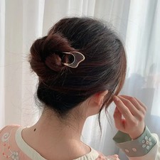 U Shape Chinese Style Hairpin Alloy for Women Wedding Ceremony Hair Accessory