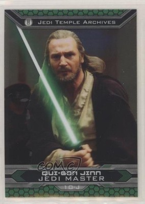 2015 Topps Star Wars Chrome Perspectives: Jedi vs Sith Qui-Gon Jinn #10-J 2w3