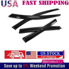 Window Visor Fits for 2007-2011 Honda CR-V Tape-on 4pcs JDM Mugen Style 3D Wavy