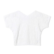 Chacott Women's 2-Way White Short Sleeve Yoga Ballet T-Shirt