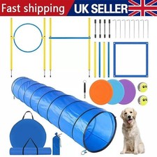 300CM Dog Agility Equipment Tools Set Pet Obstacle Training Course Tunnel Poles