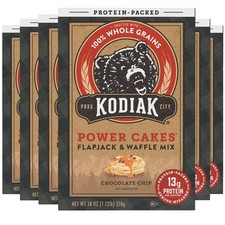 Power Cakes, Pancake  Waffle Mix, Chocolate Chip, High Protein,100 Whole Gr...