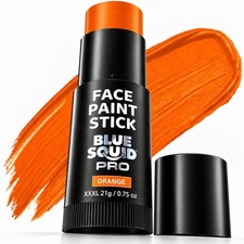 Blue Squid Orange Face Paint Stick Waterproof Body Paint Kids Adults