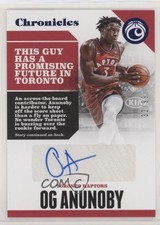 2017-18 Panini Chronicles Auto Blue 32/99 OG Anunoby #CA-OGA Auto 1x9