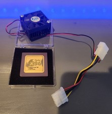 Vintage Cyrix 6x86-P166 GP 133MHz - Tested Working Gold CPU with Cooling FAN