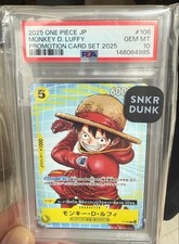 Monkey.D.Luffy P-106 One Piece Promotion Cards for sale | eBay