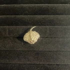 Vintage Natural Ocean Stingray 925 Sterling Silver Ring Size 7