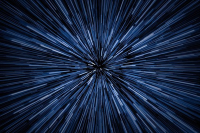 #ad Speed Of Light Jump Lightspeed Stars Blurred Streaking Outer Space Poster 24x16 $16.99