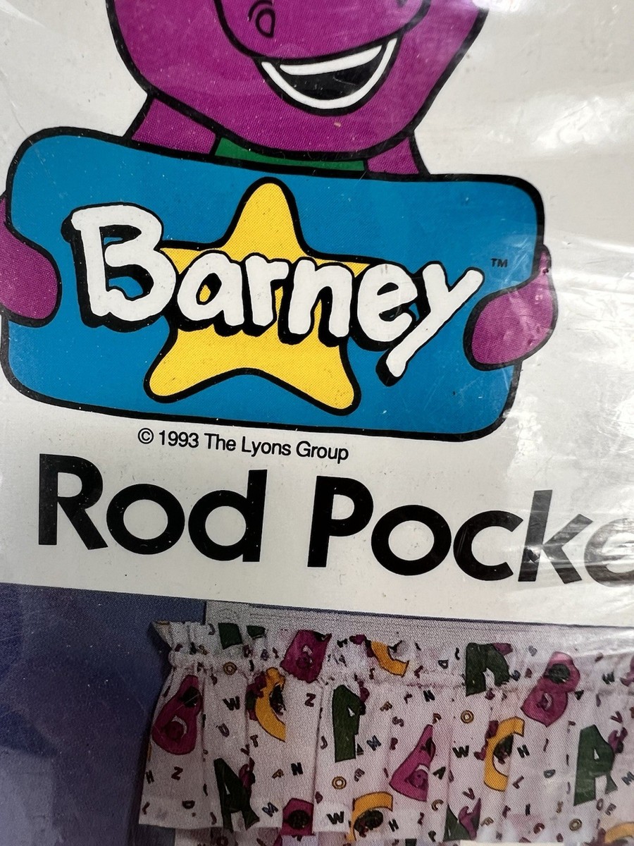 VTG BARNEY 1993 BARNEY Deam Styles Rod Pocket Panel Curtains NEW