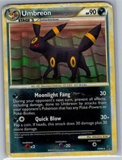 Umbreon 10/90 Reverse Holo Undaunted - Pokemon Card - Creased