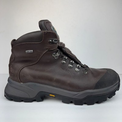 Vasque 7152 Summit GTX Hiking Boots Mens 12 Wide Gore Tex Brown Leather NO LACES