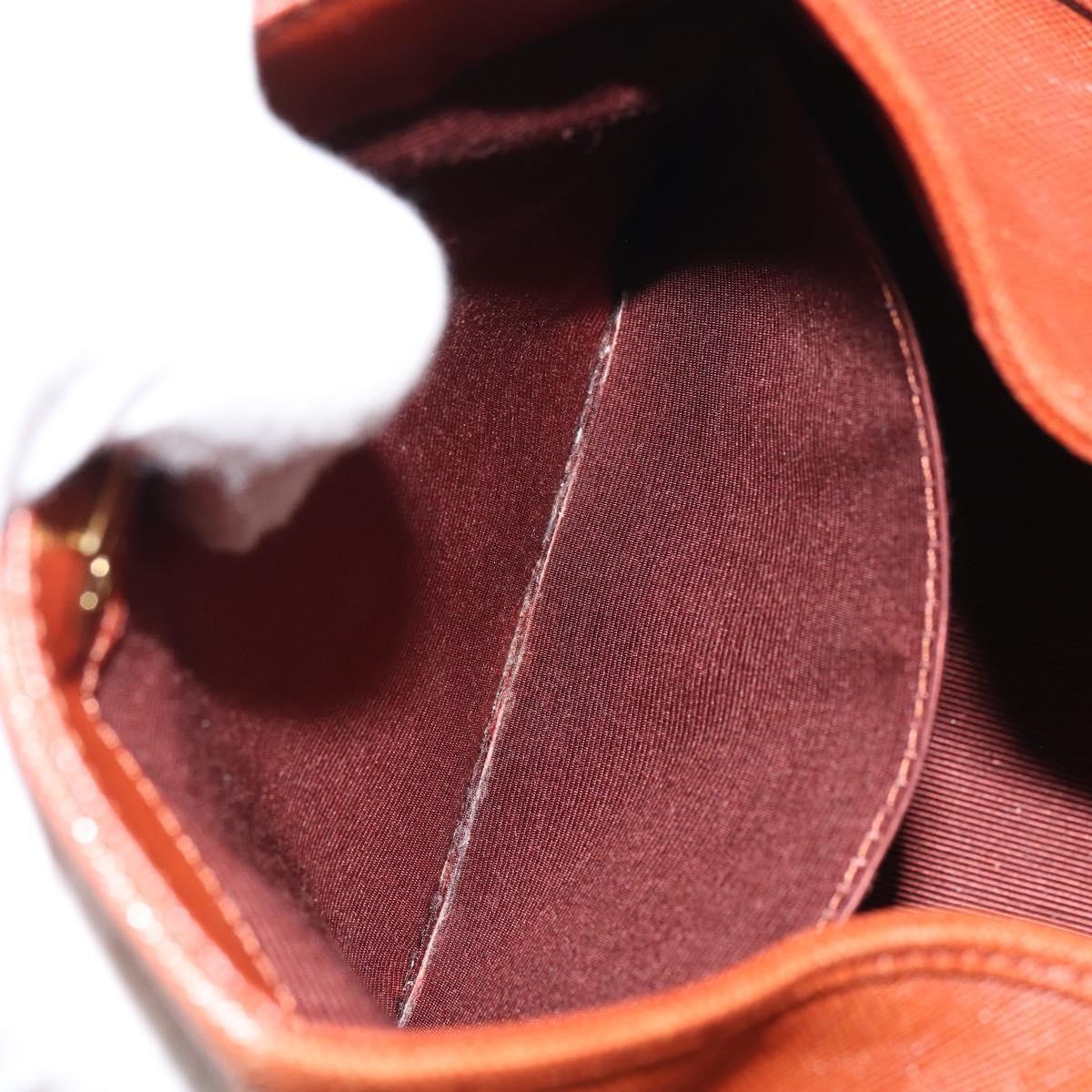 GIVENCHY Hand Bag Leather Brown Gold Auth 159082 — image 19