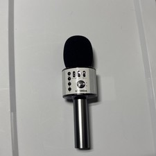 BONAOK Wireless Bluetooth Karaoke Microphone Portable Mic B/W w/ Case