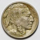 1913 5c Buffalo Nickel - RAW - Type 2 Flat Ground Variety - Philadelphia Coin