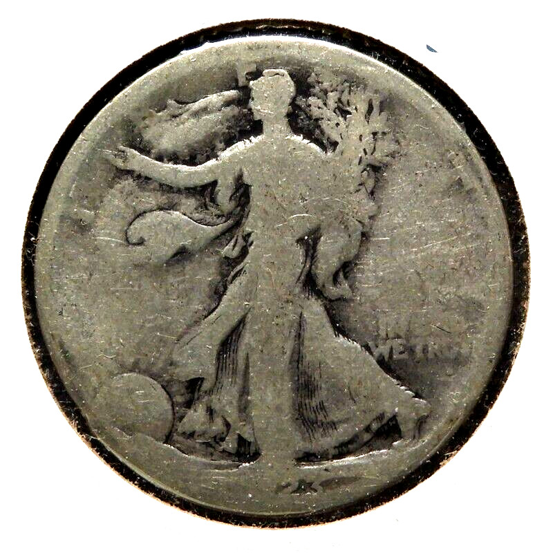 elf Walking Liberty Half Dollar 1923 S