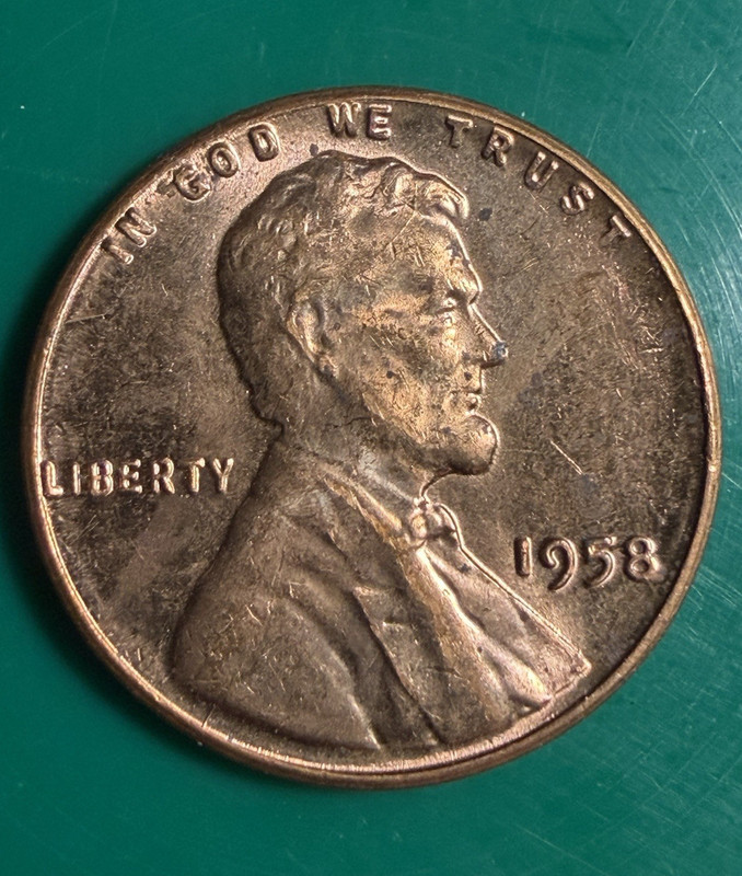 1958 P Lincoln Wheat Cent Bronze Small Cent Business Strike BN KM#132