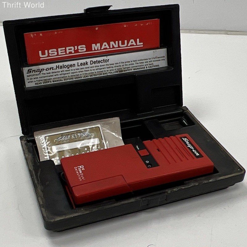 Snap-on ACT6560 Halogen Leak Detector R12 R134a Dual Detection Case Manual USA