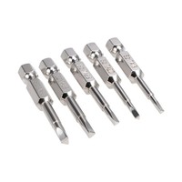 5 Schraubenzieher Bit Satz S2 Driver Satz Werkzeug 1/4 Inch H1 /4*50Mm*Ta18-Ta30