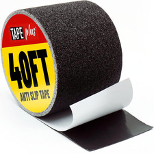 anti Slip Tape for Stairs Black 4" X 40 Feet Wide Tread Waterproof Grip Tape f