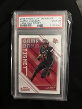 2018 Contenders Game Day Ticket Lamar Jackson PSA 10? Rookie Card. rookie card picture