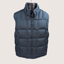Cabela's Premier Northern Men's Medium M 650 Fill Goose Down Puffer Vest Navy