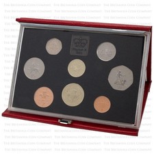1986 Proof Year 8 Deluxe Coin Set UK Annual Coins Royal Mint Sets Birthday Gift