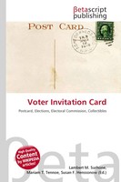 Lambert M. Surhone (U. A.) | Voter Invitation Card | Taschenbuch | Englisch