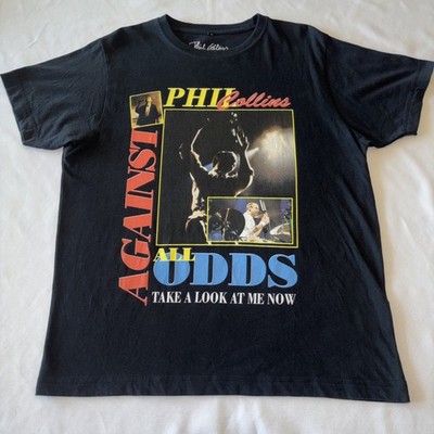 Phil Collins Against All Odds Still Not Dead Yet 2019 World Tour rare Tee Large