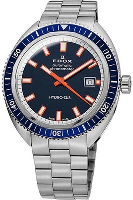 EDOX Hydro-sub 80128-3BUM-BUIO Mechanisch Herren-Armbanduhr