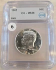 1965 SMS Kennedy Half Dollar ICG MS68 - 40% Silver - High Grade SP