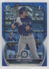 2023 Bowman Chrome Prospects Blue Shimmer Refractor /150 Axel Sanchez 9hx