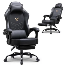 Gaming Chair with Foot Rest, PC Computer Game Chair for Adults, Ergonomic Hig...
