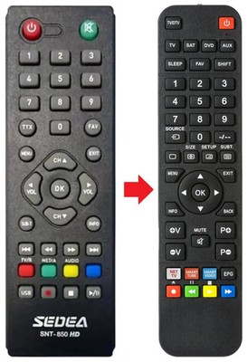 Fernbedienung geeignet für DIGITRONIC DIGI200HD