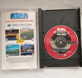 Sega Saturn  NHL All-Star Hockey Game. 94-95 Season. In Case With Manual