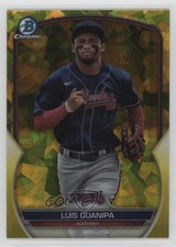 2023 Bowman Chrome Draft Sapphire Yellow 44/75 Luis Guanipa #BDC-78 01nw
