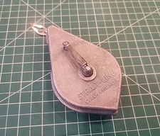 Vintage STRAIT-LINE Chalk Line Reel 5" Made in USA 🇺🇲 - mjkT1