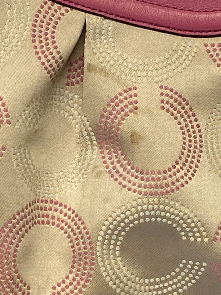 Coach Ashley Signature Tan And Pink Leather Satchel Shoulder Bag A1626-F20049 - Image 3 of 4