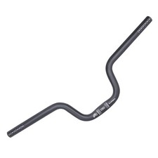 Black Aluminium Alloy Folding Bike Riser Handlebar 580x25.4mm Rise 120mm