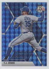 2020 Panini Chronicles Mosaic Blue Prizm 11/99 TJ Zeuch #60 8x7