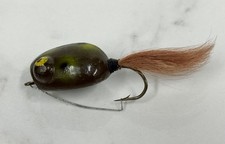 Vintage Weber Dylite Spinning Frog Weedless Bucktail Surface Bait 1950s