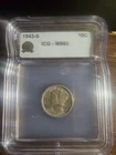 1943 MS63 Mercury Dime ICG Certified