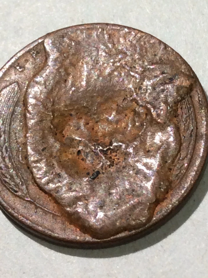 Incredible Massive Die Cud Break 1950 Wheat Penny- Biggest Die Break I’ve Seen! - Image 3 of 4
